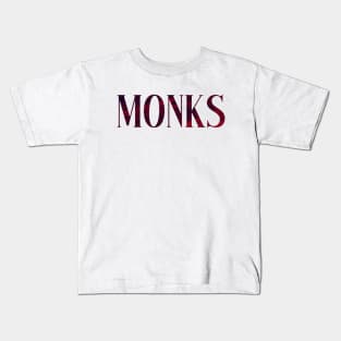 Monks - Simple Typography Style Kids T-Shirt